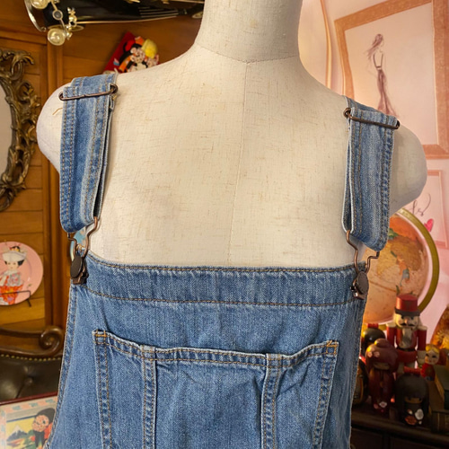 ハンドメイド　リメイク　パッチワーク　オーバーオール ハンドメイド リメイク パッチワーク オーバーオール