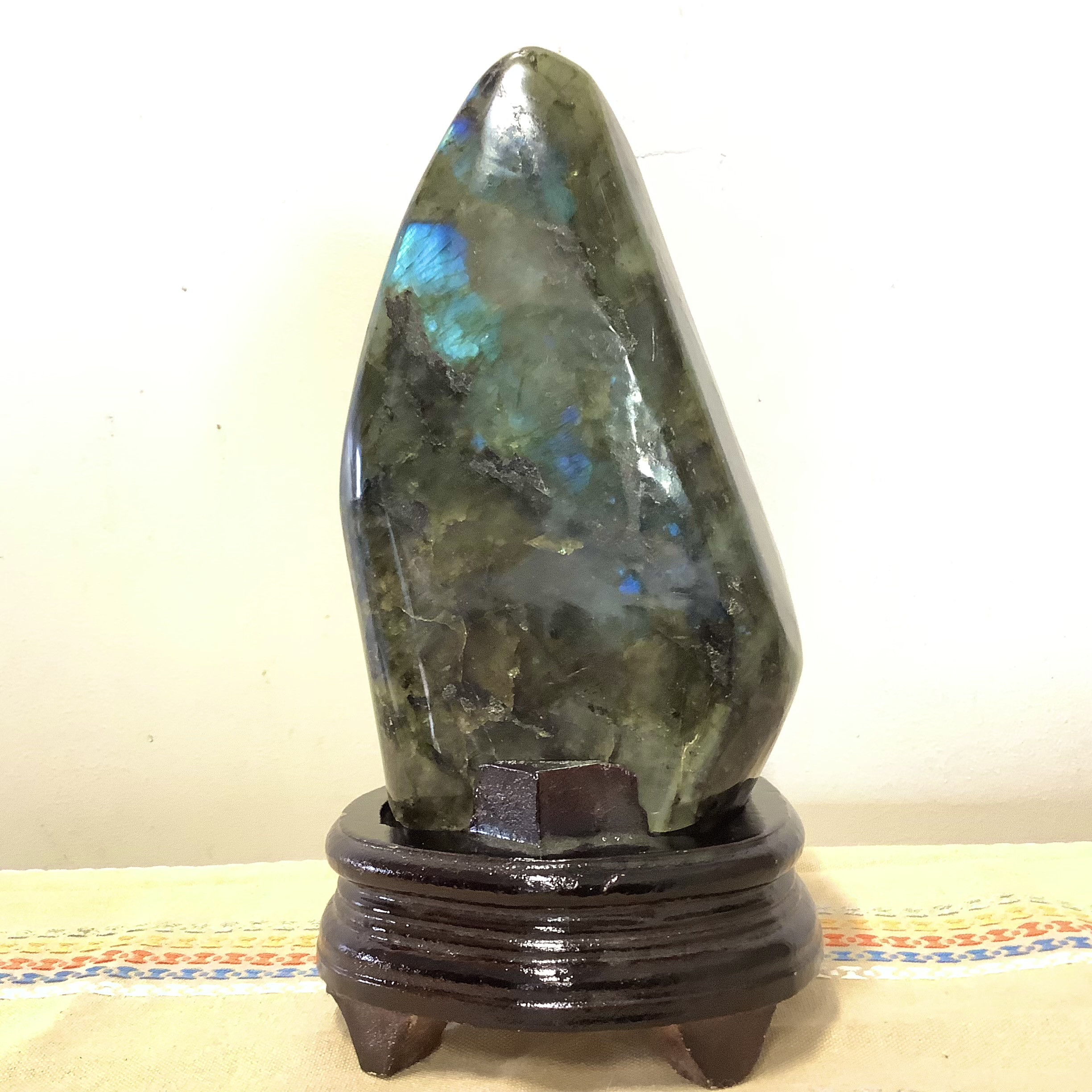 一点物☆送料無料 超特大サイズ！ヒーリングストーン 天然石 ラブラドライト 原石置き物