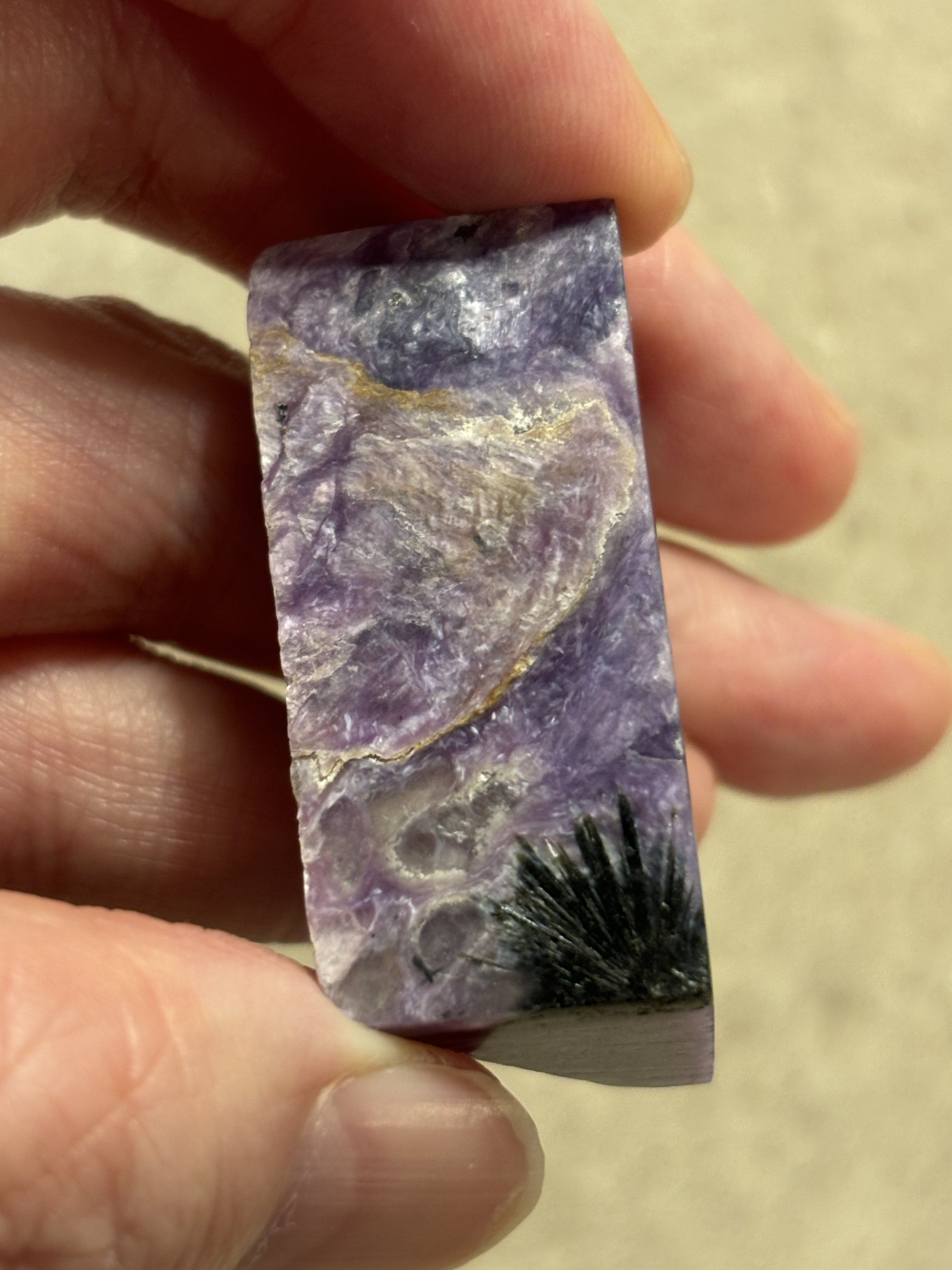 ロシア産　チャロアイト　カットピース　2個セット