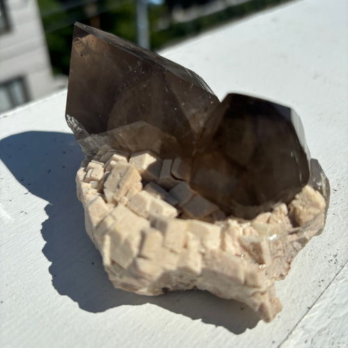 照り強】スモーキークォーツ クラスター その他置物 Robin 通販