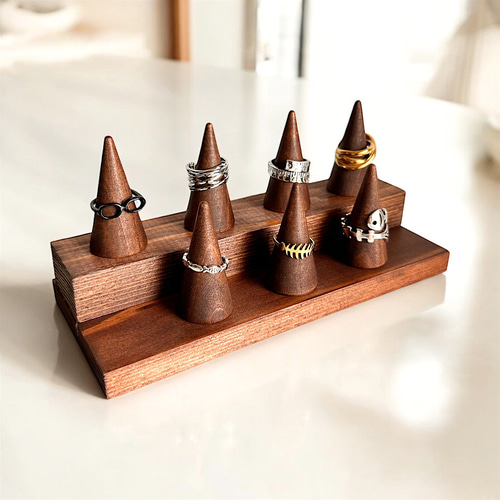 木製 リングスタンド ディスプレイ 指輪・リング itsunao 通販