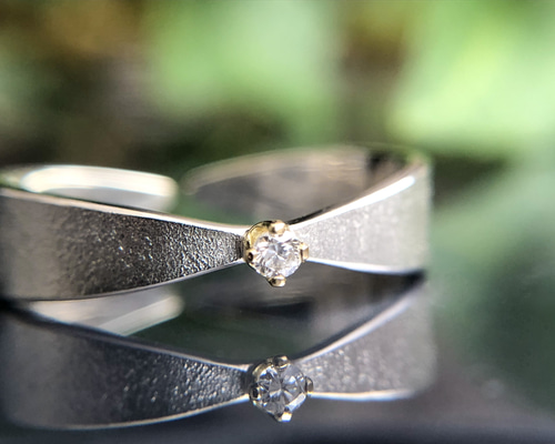 ゴールドシルバーリング ダイヤモンド ca9df335a4a37d21173c05ad6c4ade