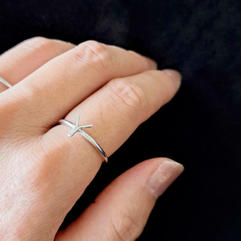 [TATO] イニシャルリング[シルバー925]