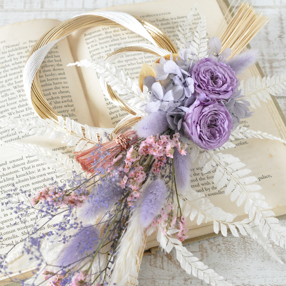 心安らぐスワッグ52cm 撫でつけ 