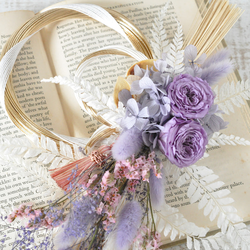 ✽美しいパープルでお正月を迎える✽ロマンチックカラーのお正月飾り