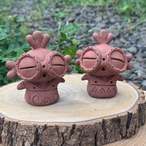 遮光器土偶ちゃん(受注生産) その他置物 うつわポータル 通販 遮光器土偶ちゃん(受注生産) その他置物 うつわポータル 通販