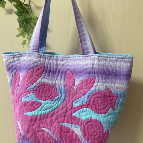 NO.214 あいりっしゅ様リクエスト専用ページ ハワイアンキルトトートバッグ♡ NO.214 あいりっしゅ様リクエスト専用ページ ハワイアンキルト