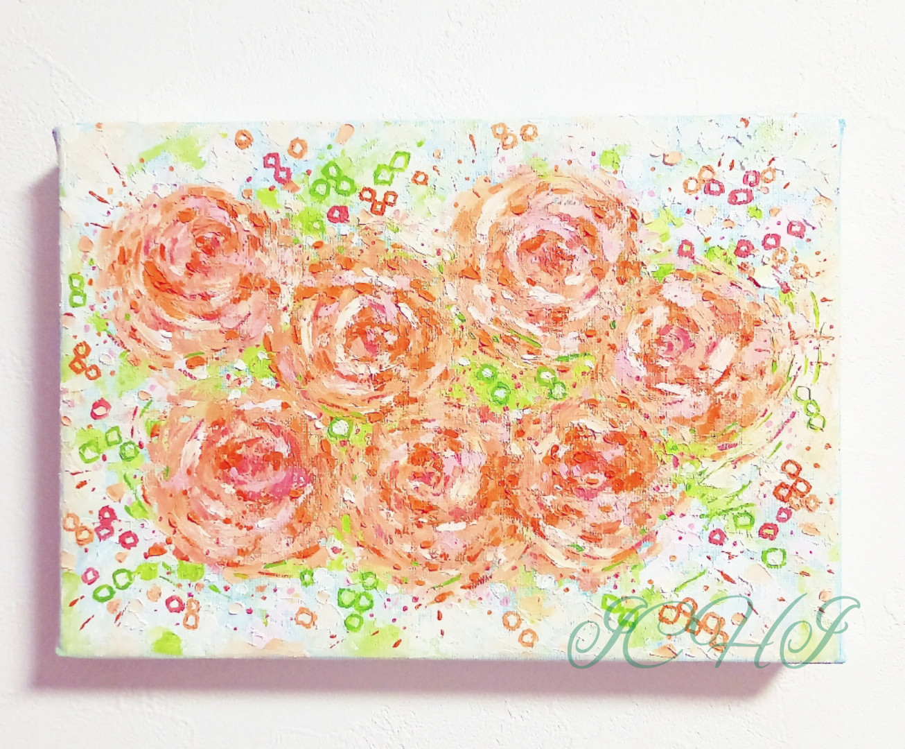 油絵 薔薇の香り 絵画 ICHI 通販 18253592｜Creema(クリーマ)