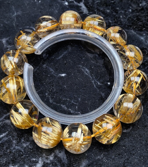 超高級品　タイチンルチル　バングル 極品タイチンルチルバングル