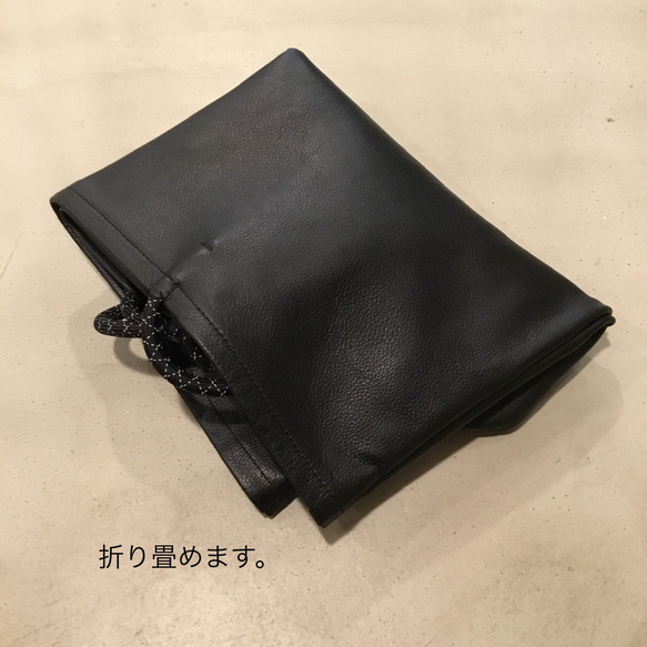 クッションコードトート Ｌサイズ・手入れ不用の軽量牛革 ／-LESS 10枚目の画像