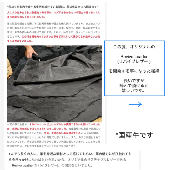 クッションコードトート Ｌサイズ・手入れ不用の軽量牛革 ／-LESS 16枚目の画像