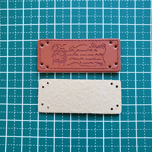 革タグ タグ ハンドメイド 女の子 シンプル 茶色 10枚セット T