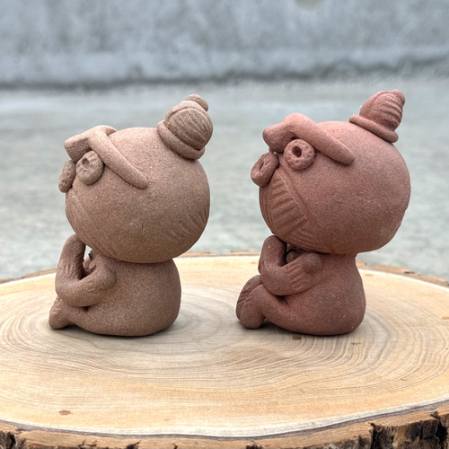 合掌土偶くん(受注生産) その他置物 うつわポータル 通販