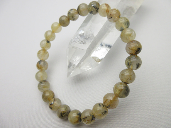 値下げ】/【母岩ヘマタイト入りゴールドルチルクォーツ】/size(約15.5