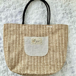 【MIMOSHIGE〜ミモシゲパンバッグ３号】お出かけにぴったり！ハンドメイド 布　バッグ　パン　手描き　　 5枚目の画像