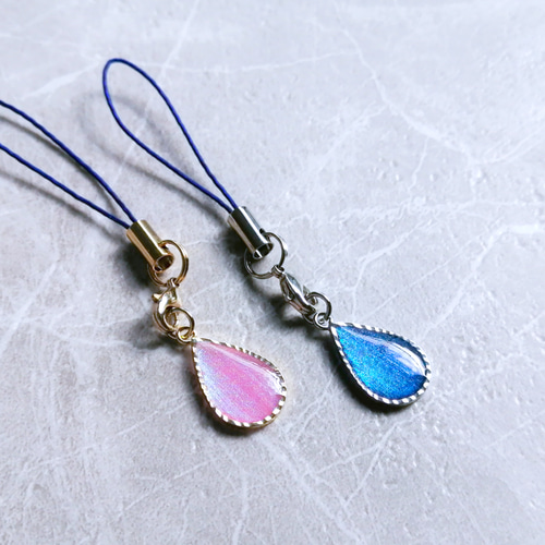 ストラップ宝石 色が変わる宝石「雫ストラップ」 携帯ストラップ atelier ShowKer 通販