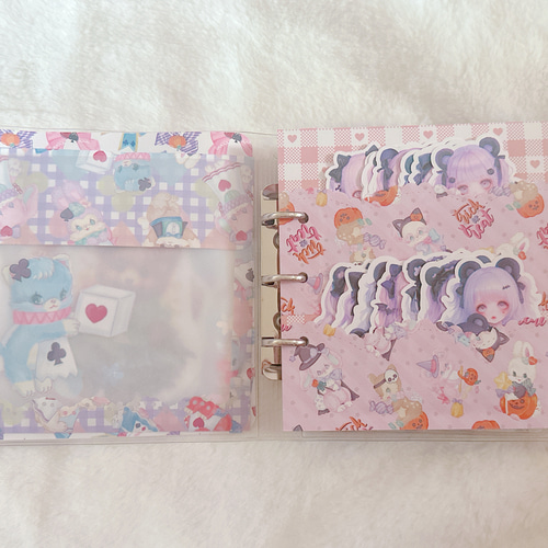 オーダーおすそ分けファイル2冊 おすそ分けファイル♡Girly Pink♡バインダー