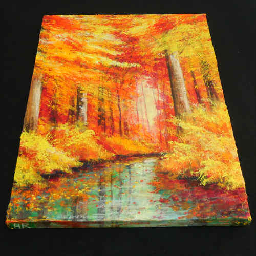 油絵 油彩 油彩画 絵 絵画【紅葉の川】 絵画 HR 通販 18254180 油絵 油彩 油彩画 絵 絵画【紅葉の川】 絵画 HR 通販 18254180