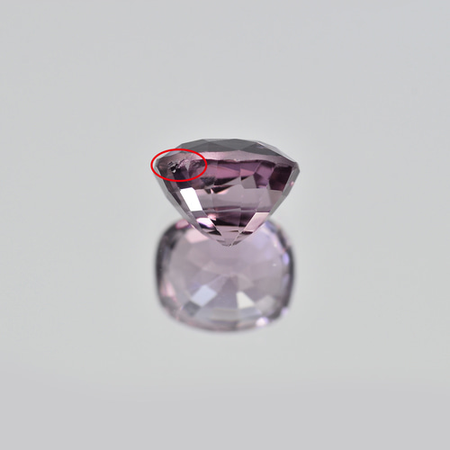 ◇パープル ピンク スピネル 1.50ct ルース クッション 天然石 