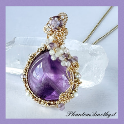 ブルーとクリアのバイカラー＊カイヤナイトシリカのワイヤー