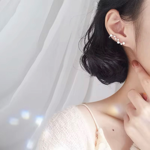 s-e-v-e-n 様　ピアス　No.5262 Grayscale Black-Gray Diamond Pierce / Single（547008-547009