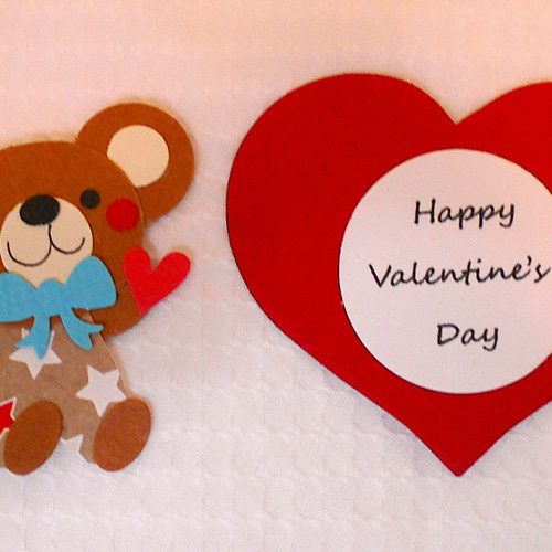 動物*くまさん*バレンタイン*ハート*クラフトパンチ*アルバム*A その他