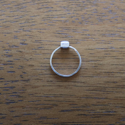 （獨一無二，Silver925）公主方形切割倫敦藍托帕石銀戒指（4 毫米，尺寸 10） 第7張的照片