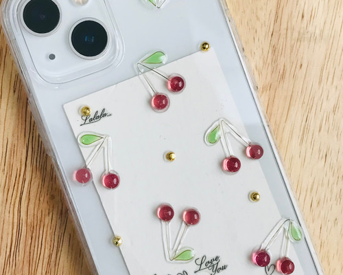 iPhone - チェリー Amazon.co.jp: ケイトスペード iphoneケース katespade レジン