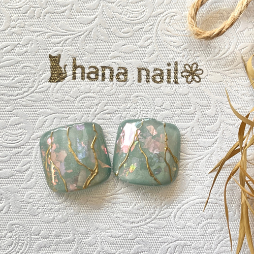 フットネイル マグネット ニュアンスネイルチップ 親指セット ネイル  