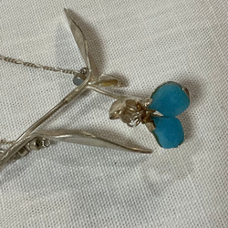 ツユクサのブローチ 1枚目の画像