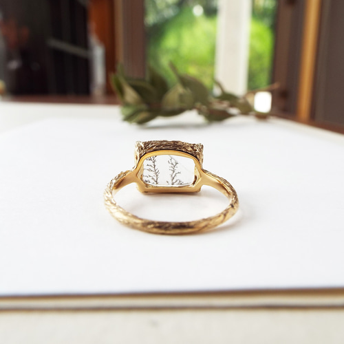 天然石　指輪　リング　イタリア製　1点物 オパール リング-1点もの 天然石 シンプル アンティーク 指輪