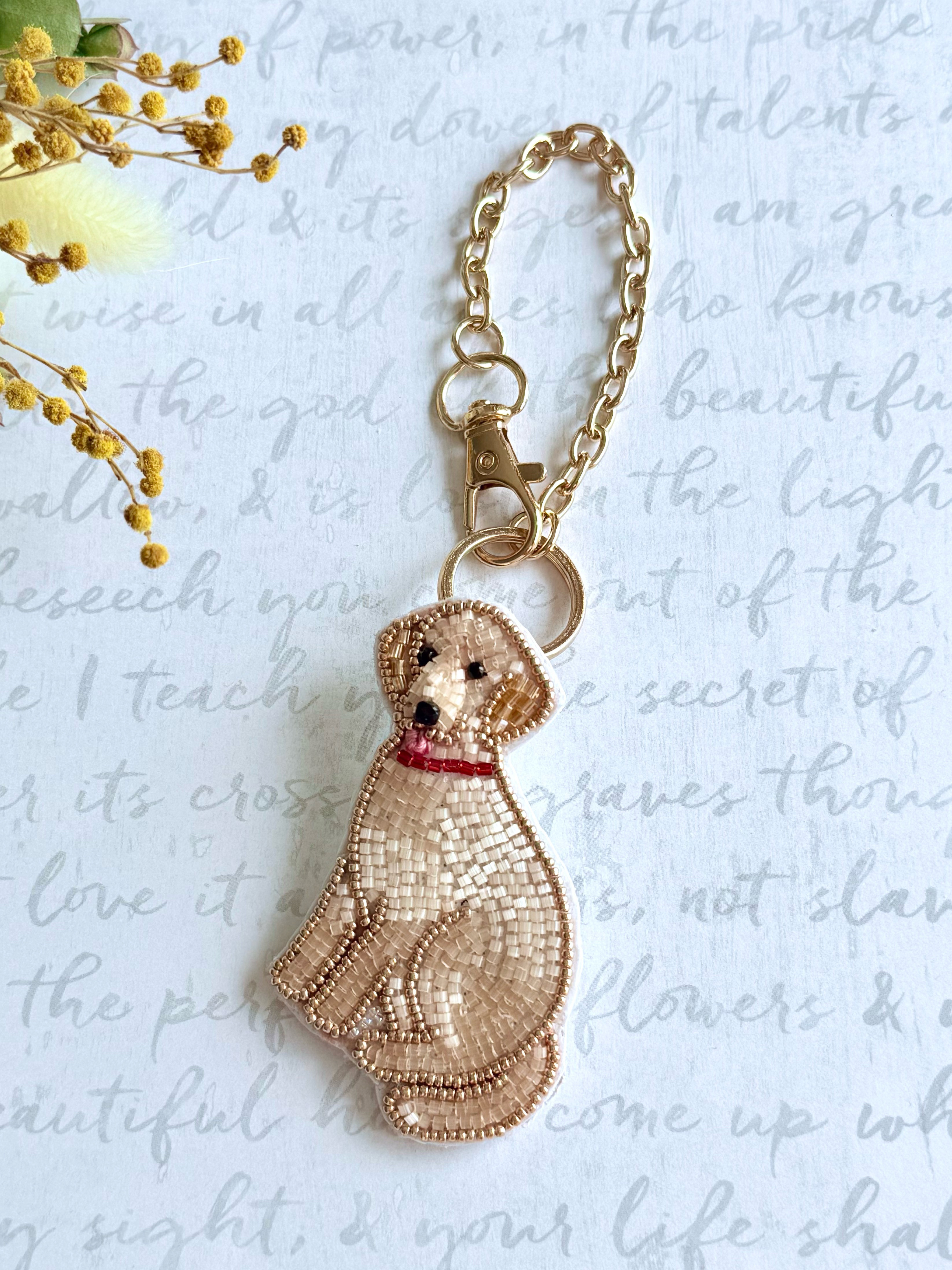 【サンコウチョウ】ビーズ刺繍ブローチバッグチャーム f3adb08537abee49aa46fc018d89b4