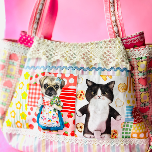 コヤンイサムチョン ルミとクマちゃんトートバッグ ハンドメイド