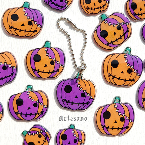3月のライオン　カフェ　ハロウィン　デカキーホルダー　アクリルキーホルダー 3月のライオン カフェ ハロウィン デカキーホルダー アクリル
