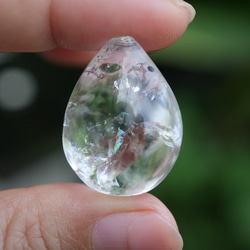 虹入り☆古代の水☆水入り水晶 s1323 天然石 Funky garuda 天然石＊ラ