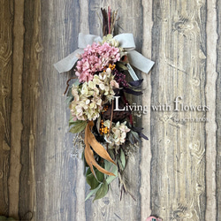 ドライフラワー・グリーンアナベルのリース ドライフラワー OCTOROOM