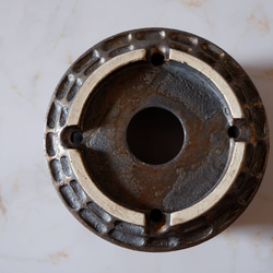 6号燻し金彩平鉢574　塊根植物　多肉植物　盆栽　植木鉢　作家鉢　沖縄 7枚目の画像