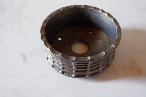 6号燻し金彩平鉢574　塊根植物　多肉植物　盆栽　植木鉢　作家鉢　沖縄 4枚目の画像