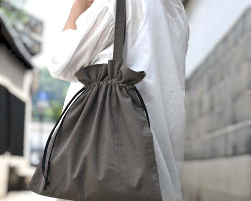 帆布の巾着トートバッグ 巾着バッグ 帆布トート 帆布バッグ