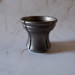 4.5号燻し金彩スリット鉢577　塊根植物　多肉植物　盆栽　植木鉢　作家鉢　沖縄 1枚目の画像