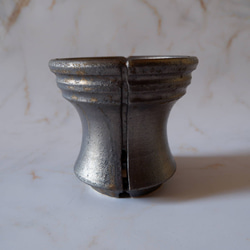 4.5号燻し金彩スリット鉢577　塊根植物　多肉植物　盆栽　植木鉢　作家鉢　沖縄 3枚目の画像