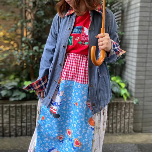 古着 ヴィンテージ vintage スカート ロングスカート パッチワーク