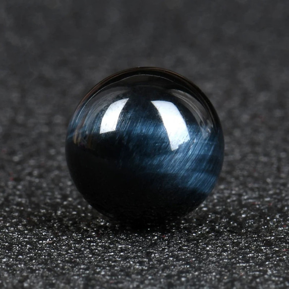 ブルータイガーアイ（青虎目石）天然宝石 高品質 念珠 単珠 10mm