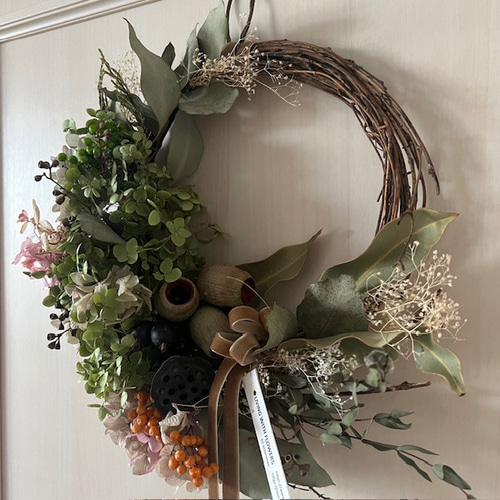 アナベル　グリーンリース　クリスマス　大人 アナベル グリーンリース クリスマス 大人