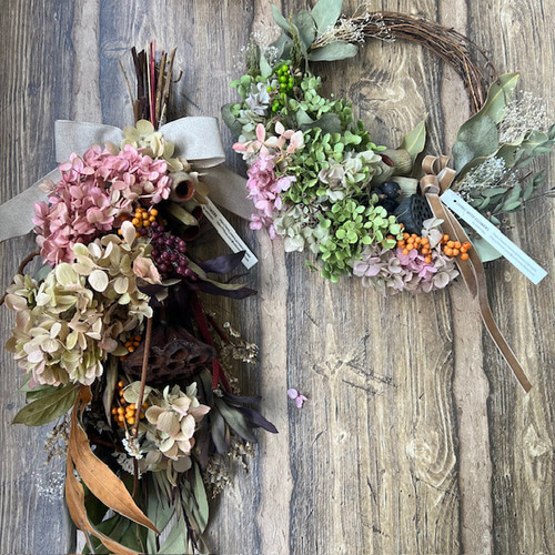 ＊Natural＊ナズナのグリーンリース＊ドライフラワーリース リース 17cm】 グリーンリース ナチュラルリース ドライフラワー