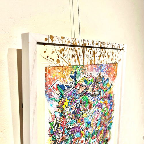 アート あなたに贈る幸せの花束 複製画 ジークレー版画 絵画 inabayuka