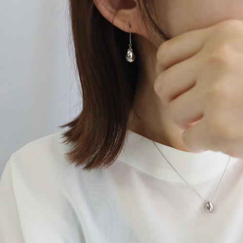 14kgf 】W rings -dot hoop+normal hoop- 2連ピアス - Suco