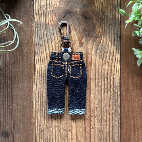 デニムジーンズキーホルダー ワンウォッシュ【 Made in Japan】 その他