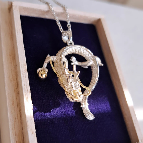 TRIDEA JEWELRY K18 18金 ゴールド ドラゴン 龍 ペンダント