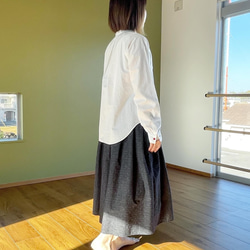 オーダーメイド　リネンのタックスカート　黒　ロング丈 オーダーメイド タックスカート リネン 黒 ロング丈 - メルカリ